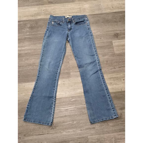 ROXY Light Washed Blue Denim Flare Leg Jeans Size 1 - Picture 9 of 9